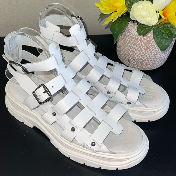 Free People White Gladiator Sandals - Picture 4 of 13